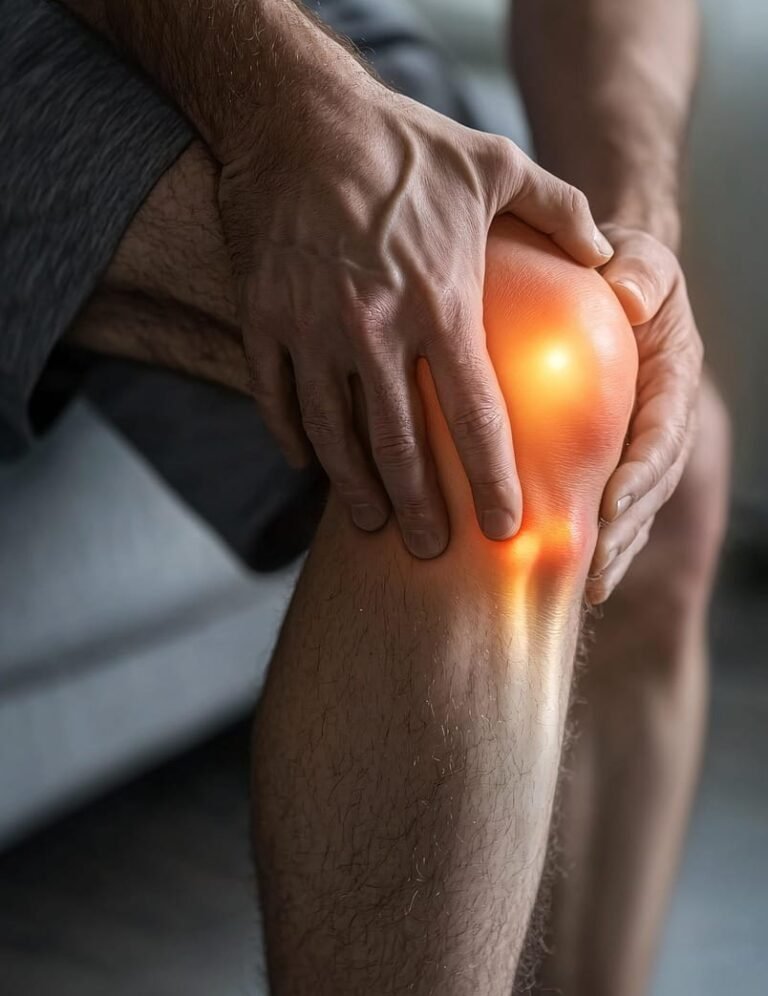 A-man-holding-his-injured-knee